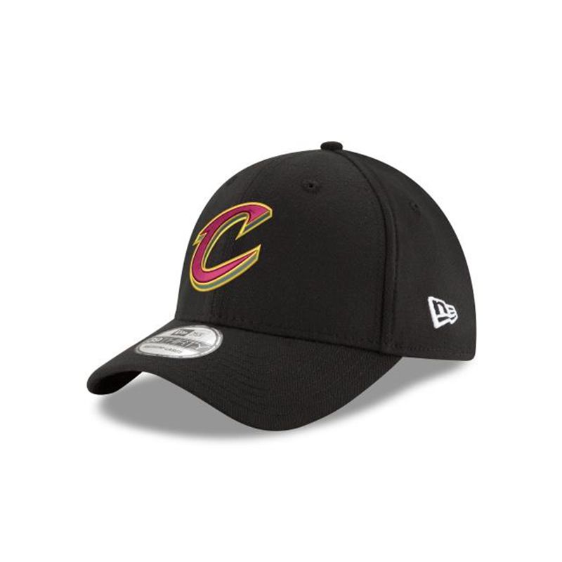 NBA Cleveland Cavaliers Team Classic 39Thirty Stretch Fit (CTE3345) - Black New Era Caps